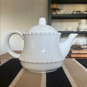 American Atelier at Home Bianca Bead White Teapot